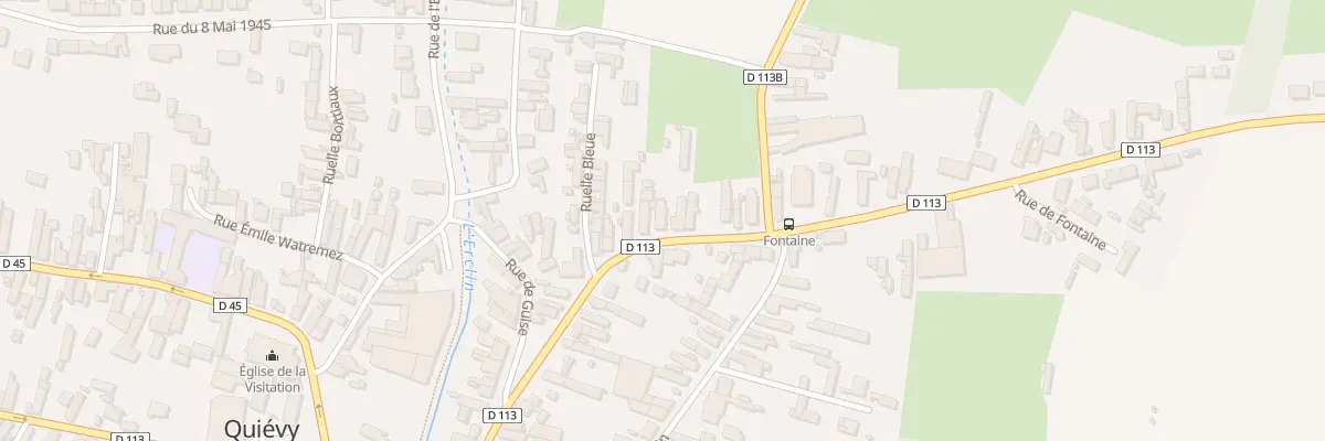 Plan du 25 Rue Gabriel Péri à Quiévy