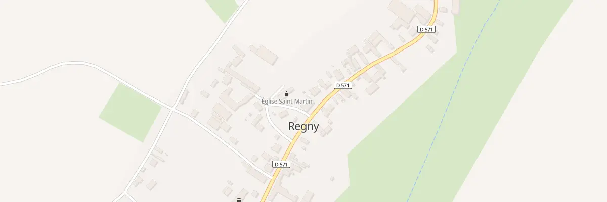 Plan du 25 Gr Grande Rue à Regny