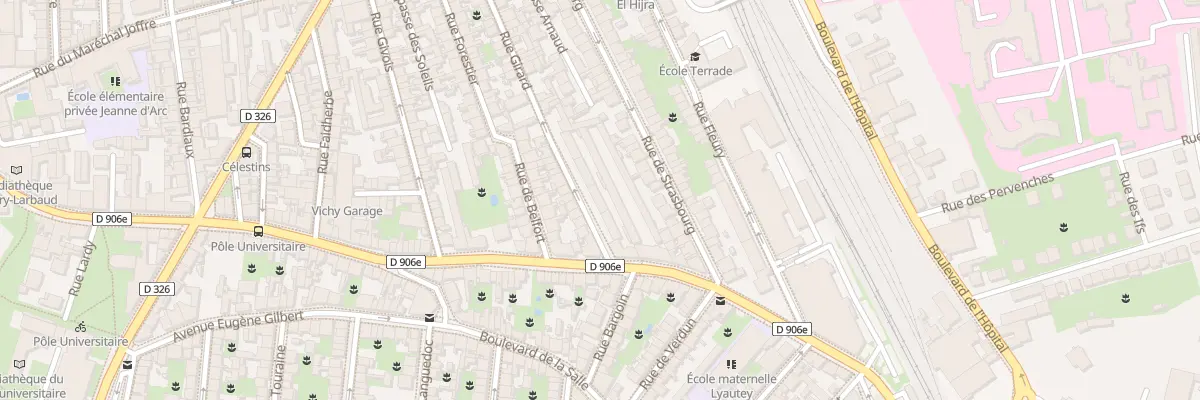 Plan du 6 Rue Girard à Vichy