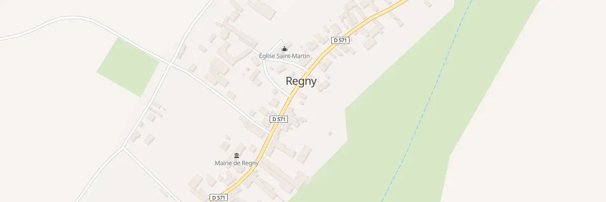 Plan du 22 Gr Grande Rue à Regny