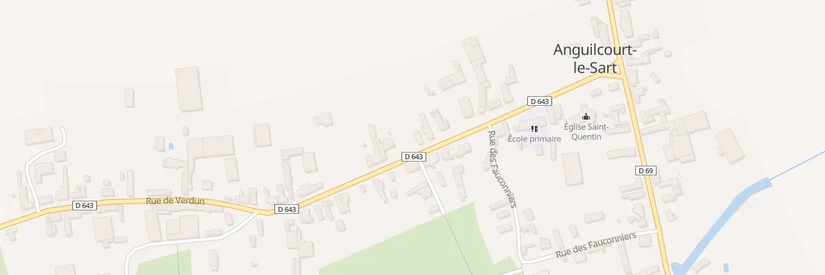 Plan du 18 Rue Auguste Derbois à Anguilcourt-le-Sart