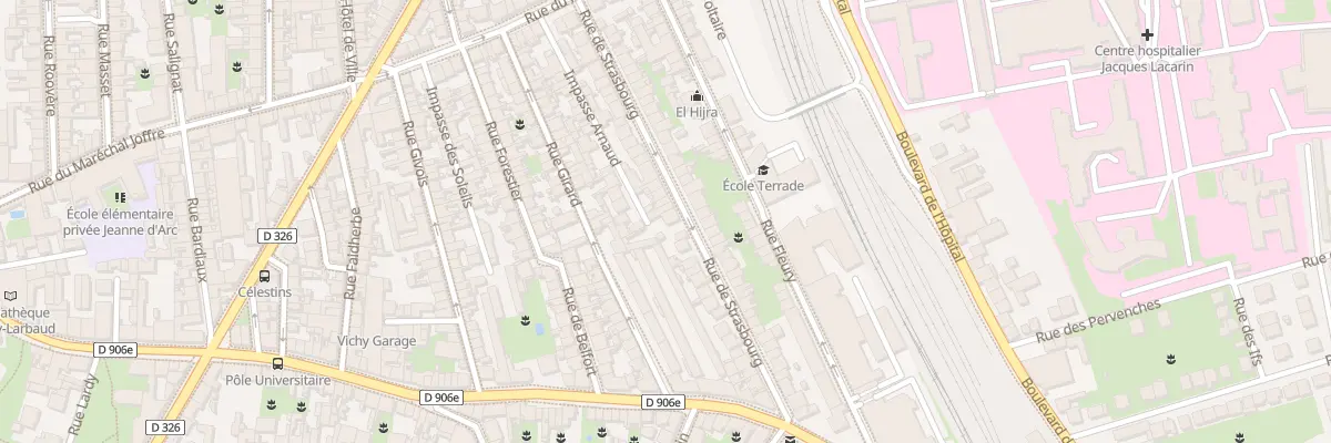 Plan du 29T Rue de Strasbourg à Vichy