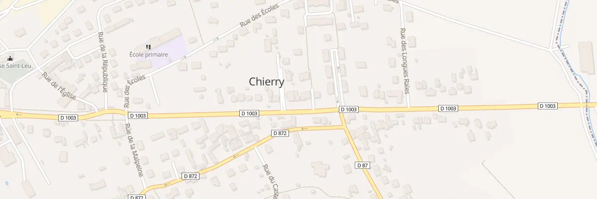 Plan du 65 Av du Général de Gaulle à Chierry