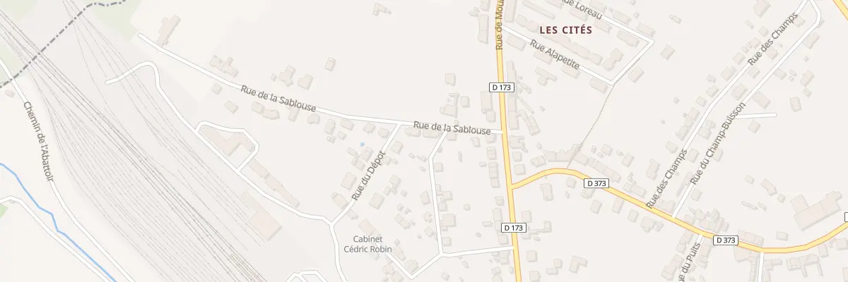Plan du 5 Rue de la Sablouse à Saint-Germain-des-Fossés