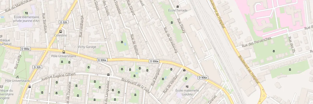 Plan du 4 Rue Girard à Vichy