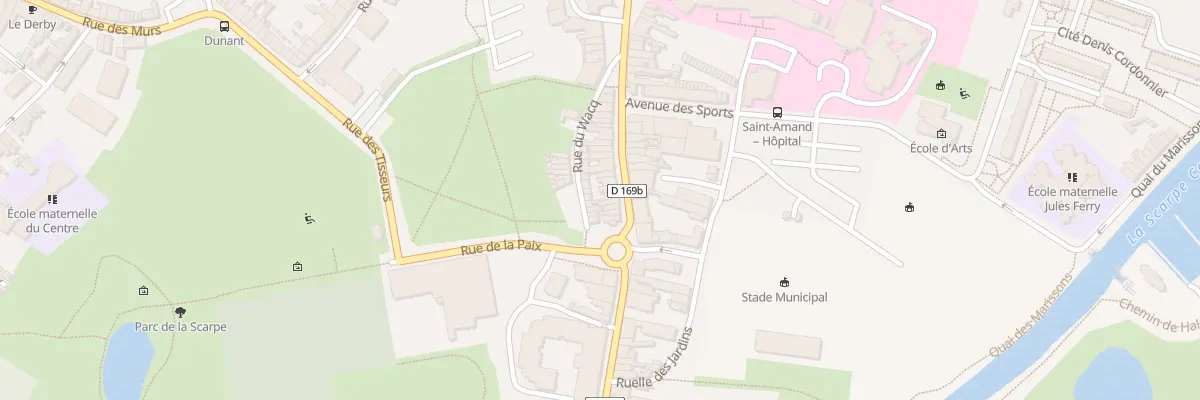 Plan du 36 Rue de Valenciennes à Saint-Amand-les-Eaux