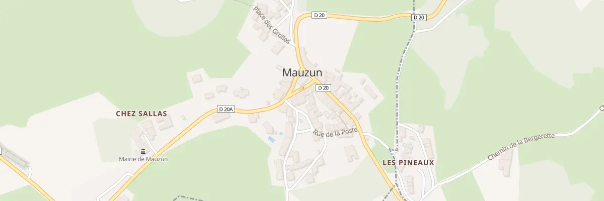 Plan du 5046 Pl de la Halle à Mauzun