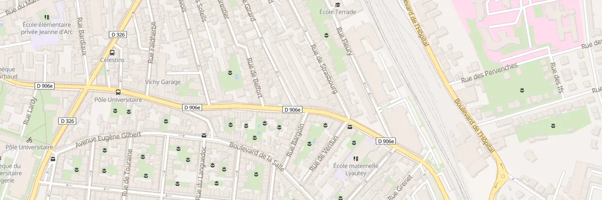 Plan du 20 Rue Marechal Lyautey à Vichy