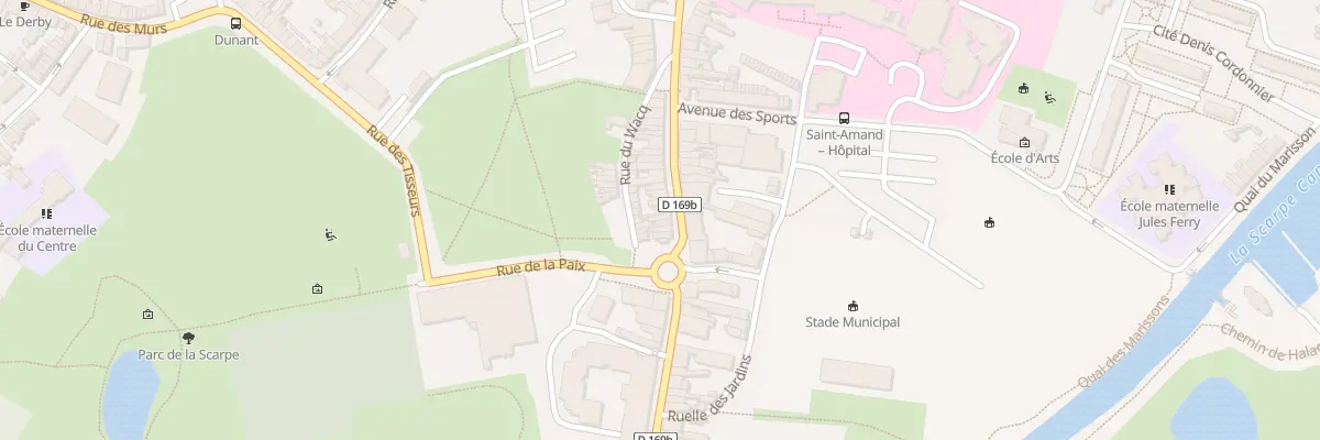 Plan du 38 Rue de Valenciennes à Saint-Amand-les-Eaux