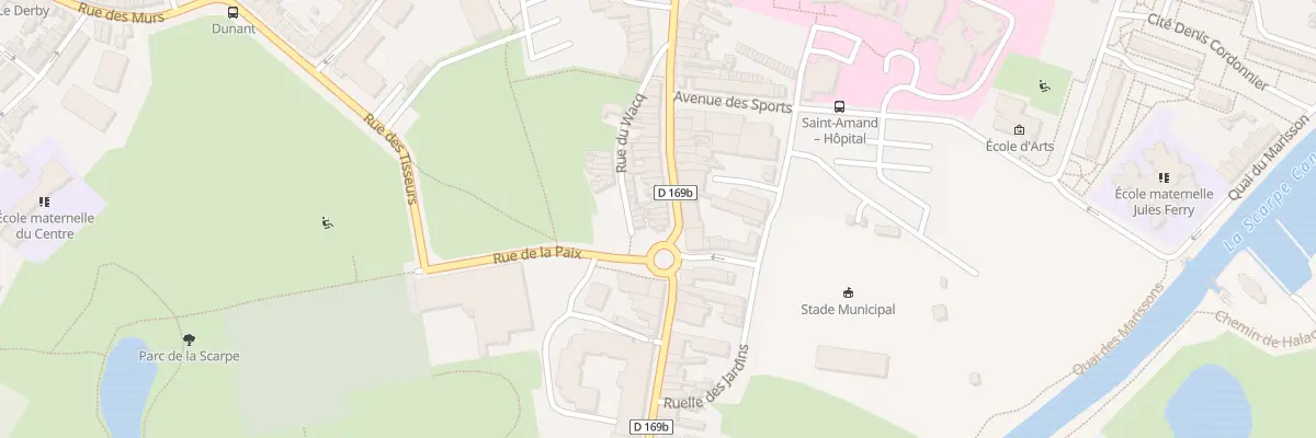 Plan du 42 Rue de Valenciennes à Saint-Amand-les-Eaux