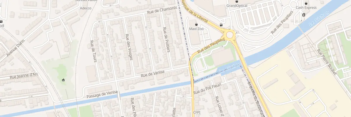 Plan du 4 Rue de Poitiers à Vichy