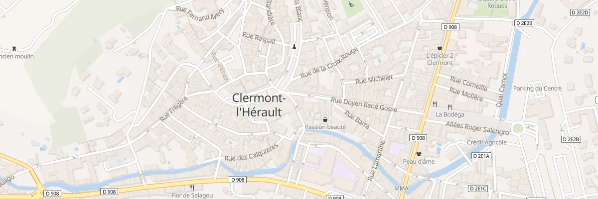 Plan du 2 Rue Doyen René Gosse à Clermont-l’Hérault