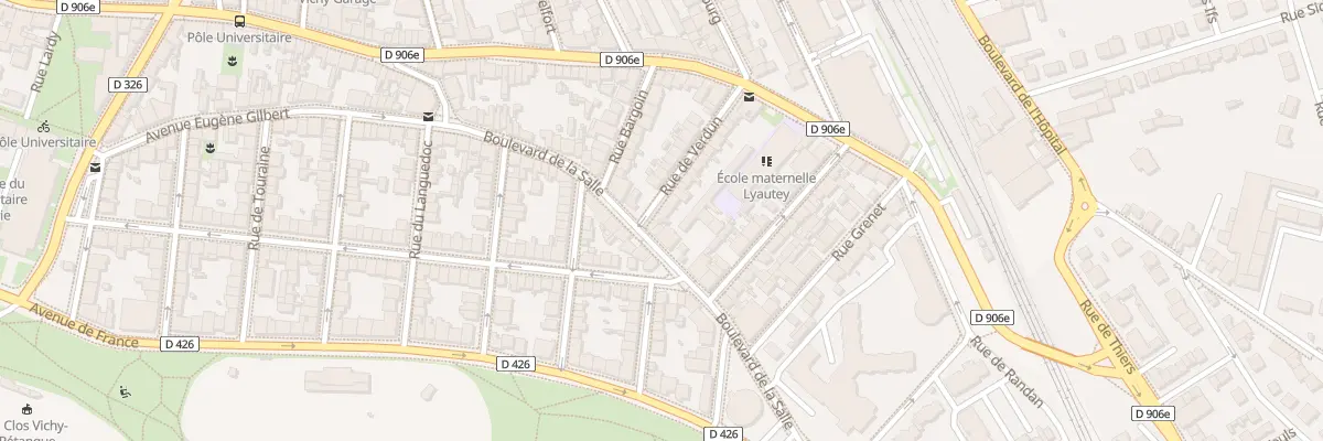 Plan du 4 Rue de Verdun à Vichy