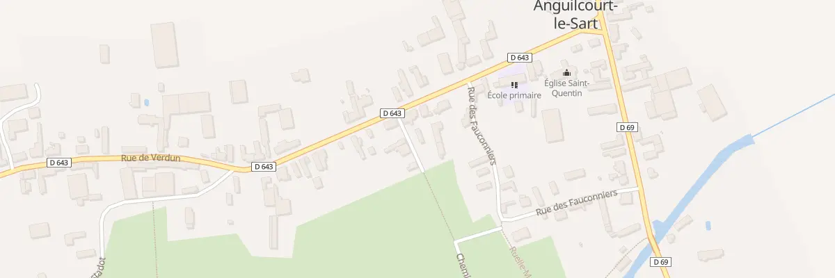 Plan du 1 Imp des Courtiseaux à Anguilcourt-le-Sart