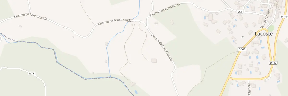 Plan du 345 Che de Fontchaude à Lacoste