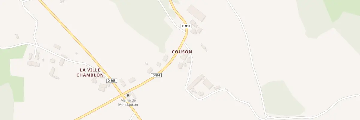 Plan du 4 Couson à Montfaucon