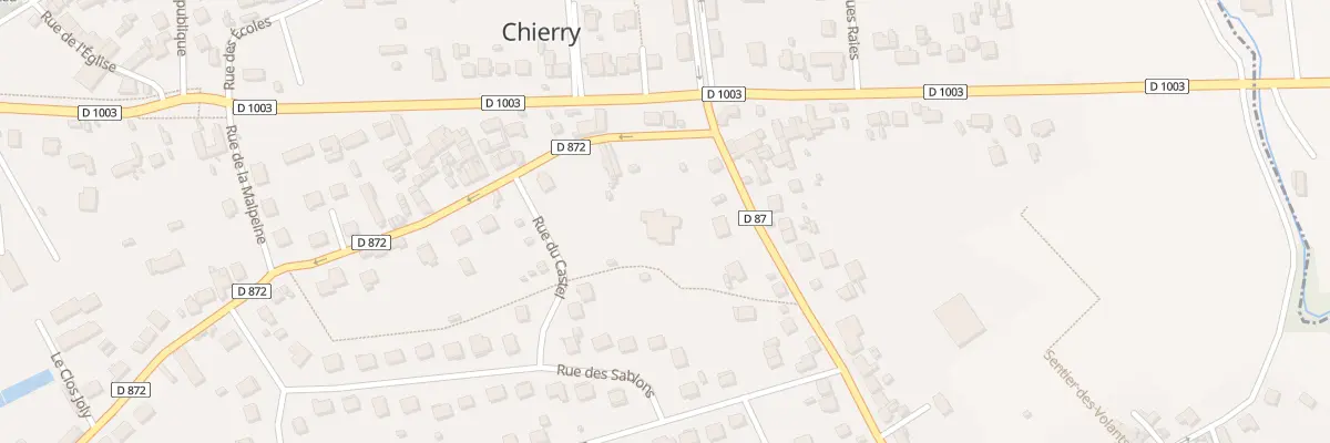 Plan du 1 Rue d’Etampes à Chierry