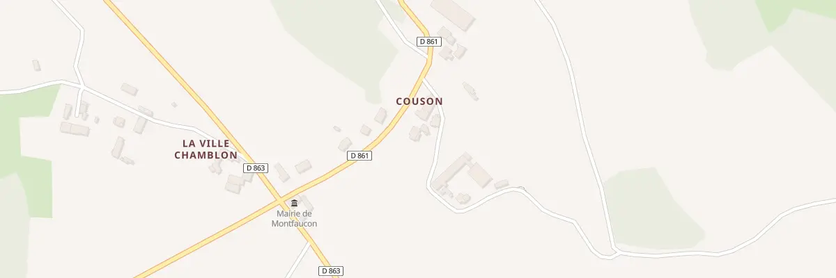 Plan du 2 Couson à Montfaucon