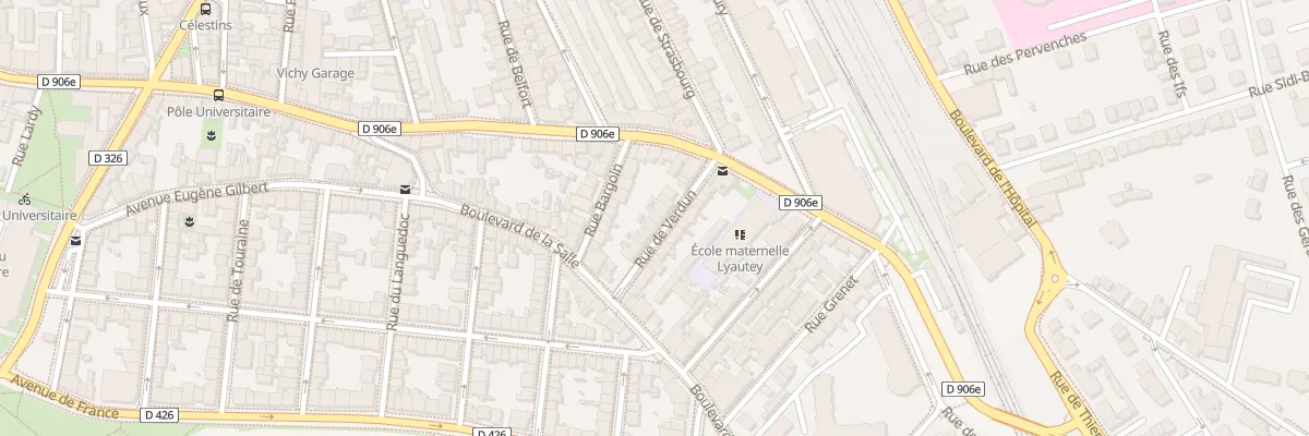 Plan du 17 Rue de Verdun à Vichy