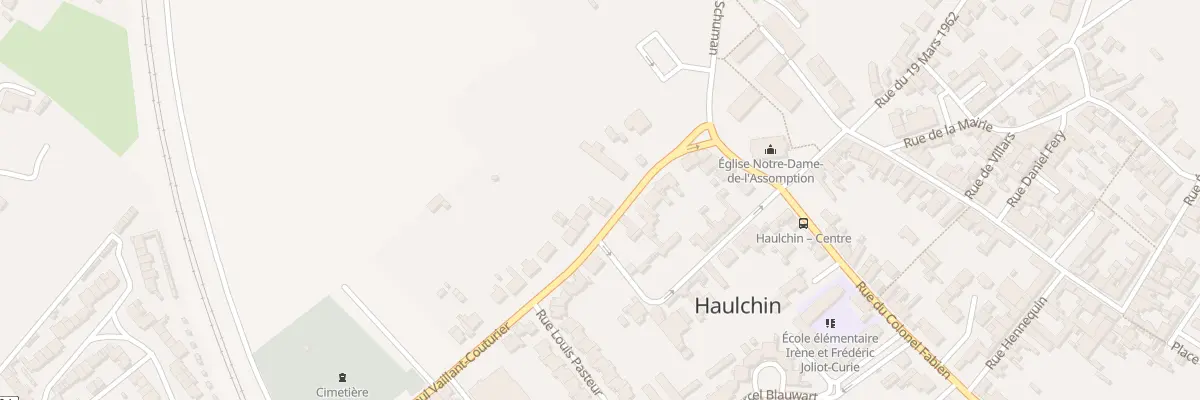 Plan du 5 Rue Vaillant Couturier à Haulchin