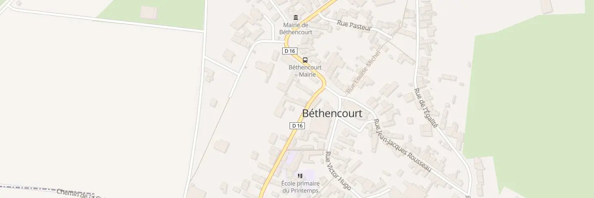 Plan du 2 Rue Gambetta à Béthencourt