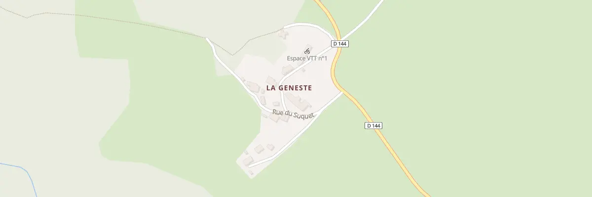 Plan du 5460A La Geneste au Vernet-Chaméane