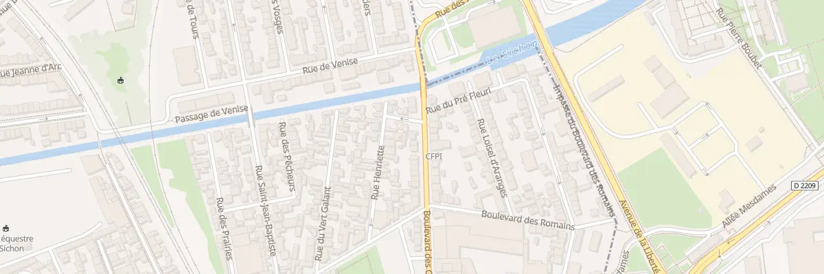 Plan du 45 Bd des Graves à Vichy