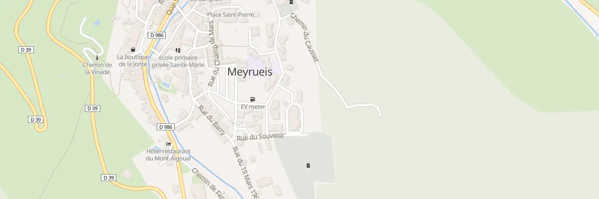 Plan du 1 Rue de la Magnanerie à Meyrueis