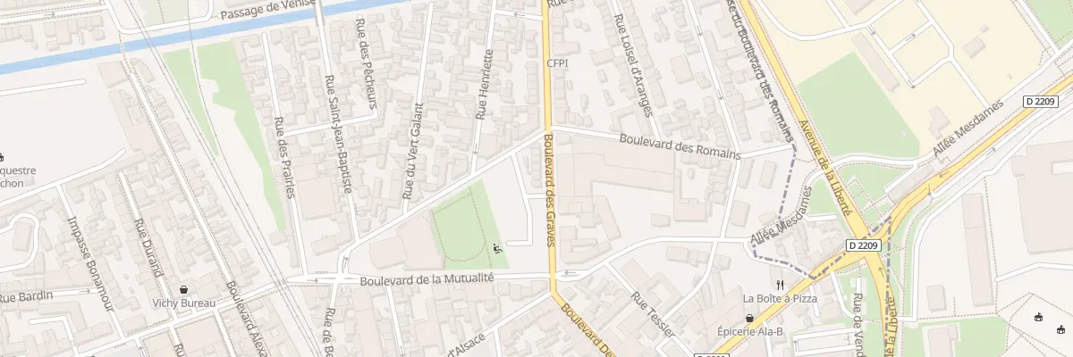 Plan du 13 Bd des Graves à Vichy
