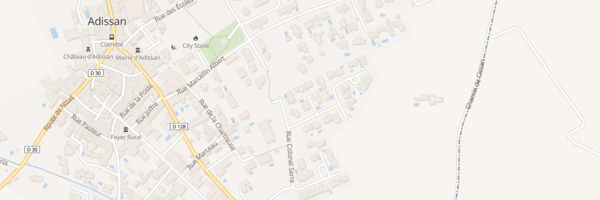 Plan du 8 Rue du Colonel Serre à Adissan