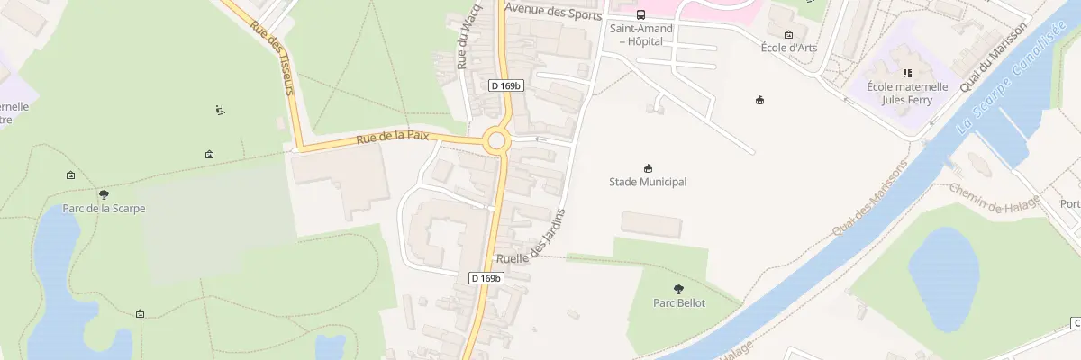 Plan du 37 Rue de Valenciennes à Saint-Amand-les-Eaux