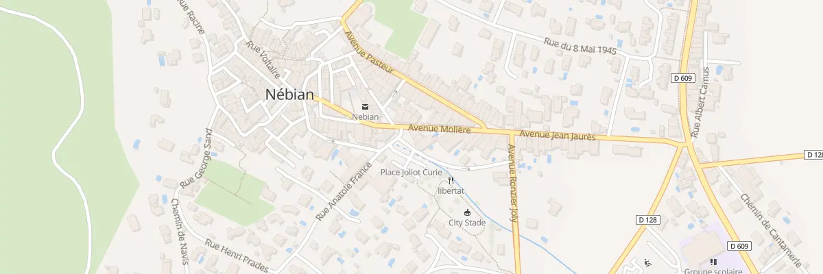 Plan du 1 Av Moliere à Nébian