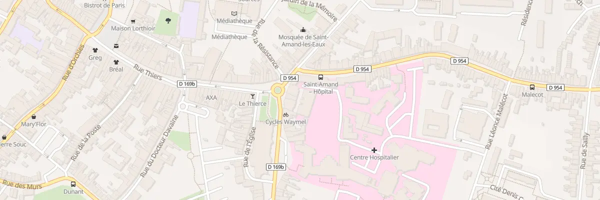 Plan du 25 Pl du Onze Novembre 1918 à Saint-Amand-les-Eaux