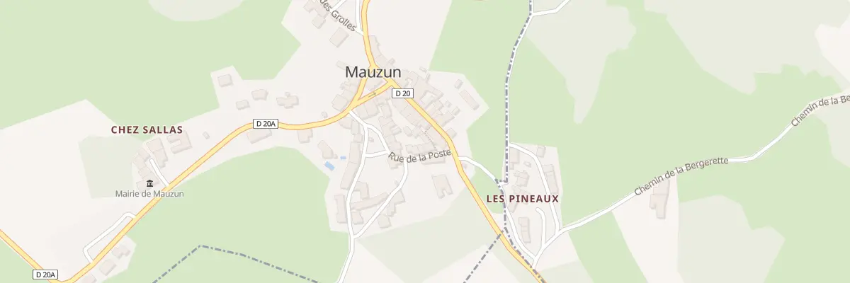 Plan du 5037 Gr Grand Rue à Mauzun