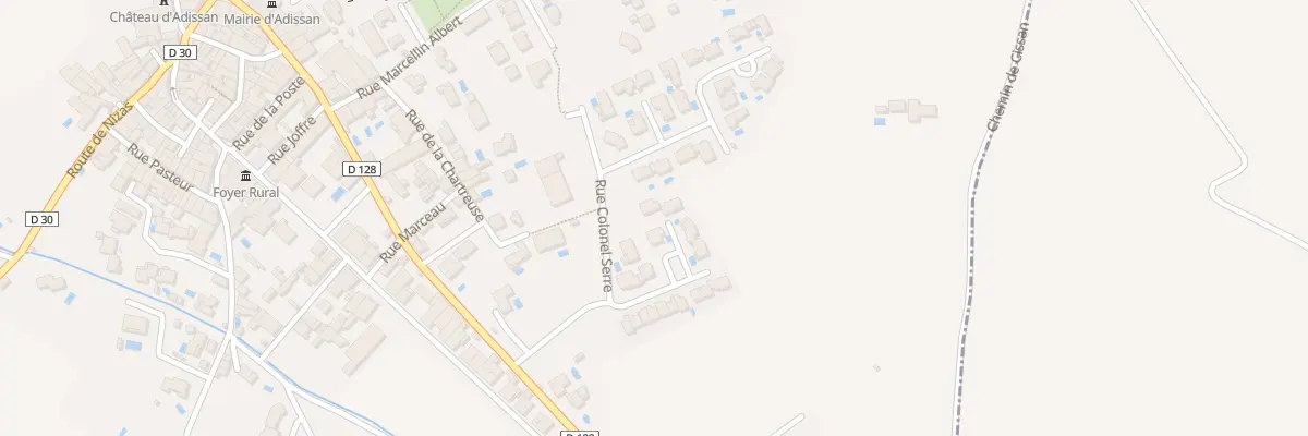 Plan du 8 Rue de la Distillerie à Adissan