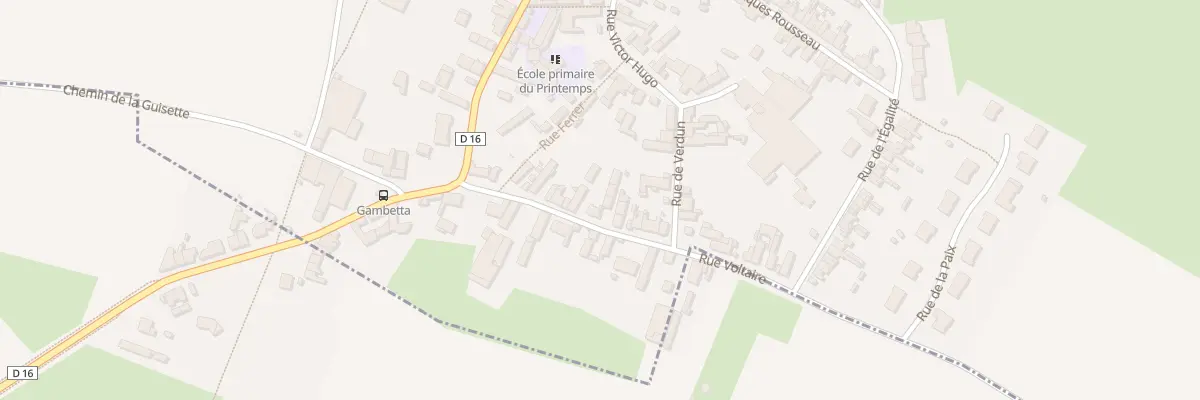 Plan du 15 Rue Voltaire à Béthencourt