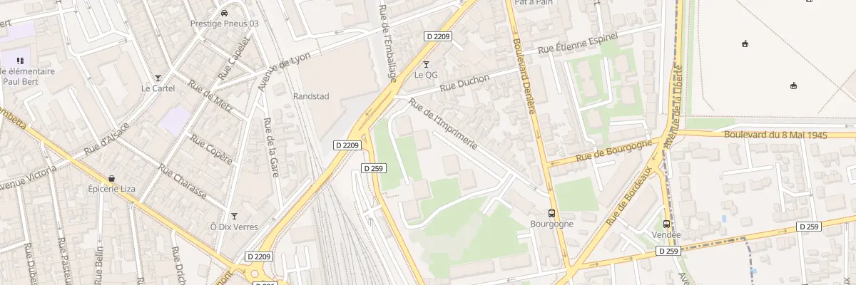 Plan du 2 Rue de l’Imprimerie à Vichy