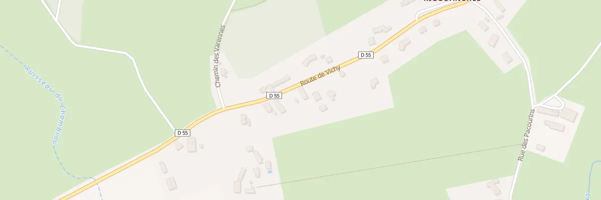 Plan du 28 Rte de Vichy - Les Rigodanches à Mons