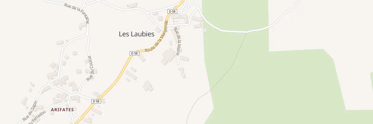 Plan du 5084 Les Laubies Village aux Laubies