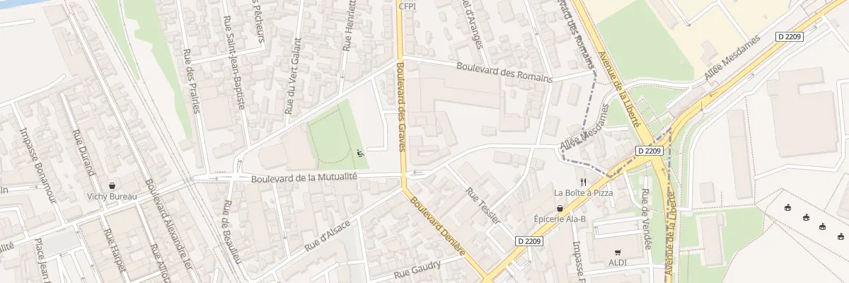 Plan du 6 Bd des Graves à Vichy