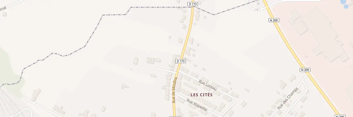 Plan du 61 Rue de Moulins à Saint-Germain-des-Fossés
