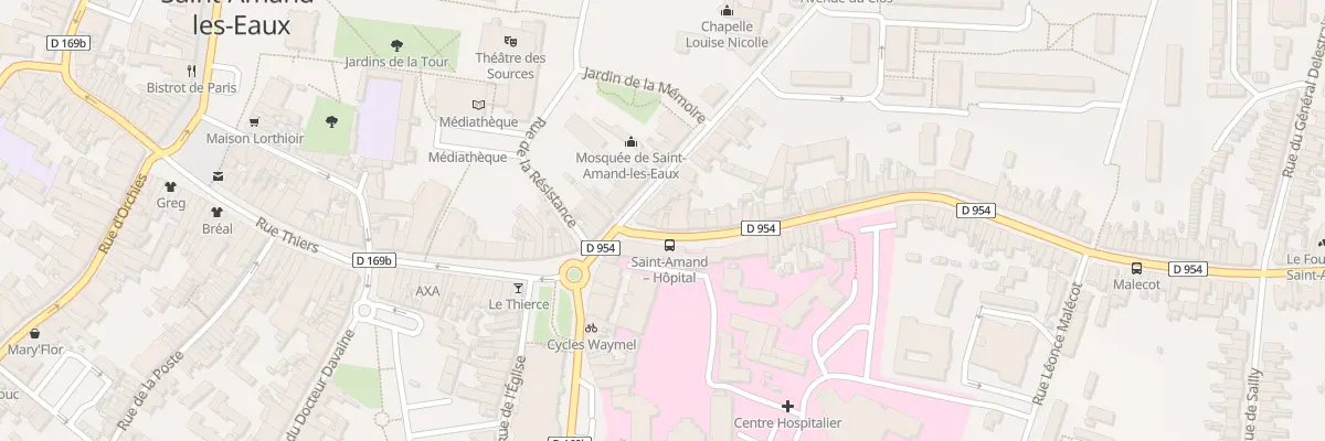 Plan du 3 Rue Louise de Bettignies à Saint-Amand-les-Eaux