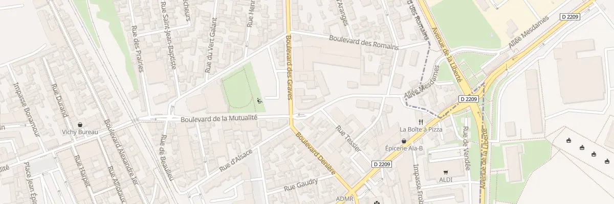 Plan du 2 Bd des Graves à Vichy