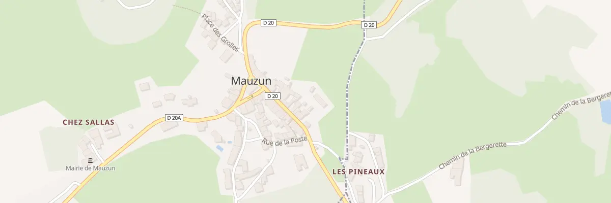 Plan du 5030 Gr Grand Rue à Mauzun
