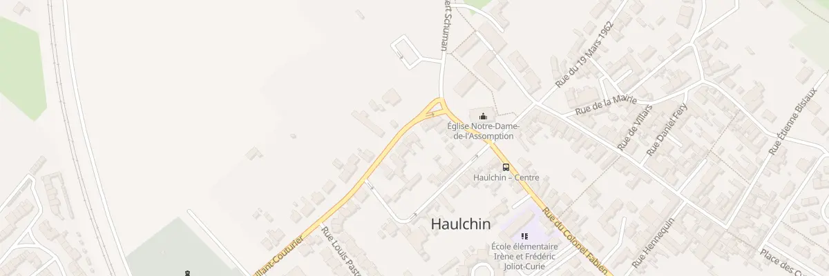 Plan du 28 Rue Vaillant Couturier à Haulchin