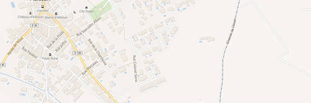 Plan du 7 Rue du Colonel Serre à Adissan