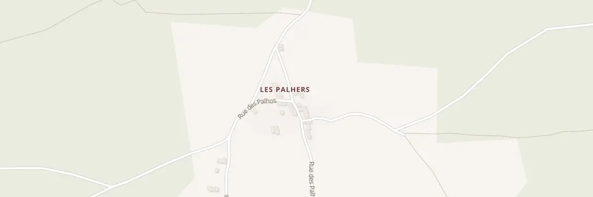 Plan du 5270 Les Palhers à Balsièges