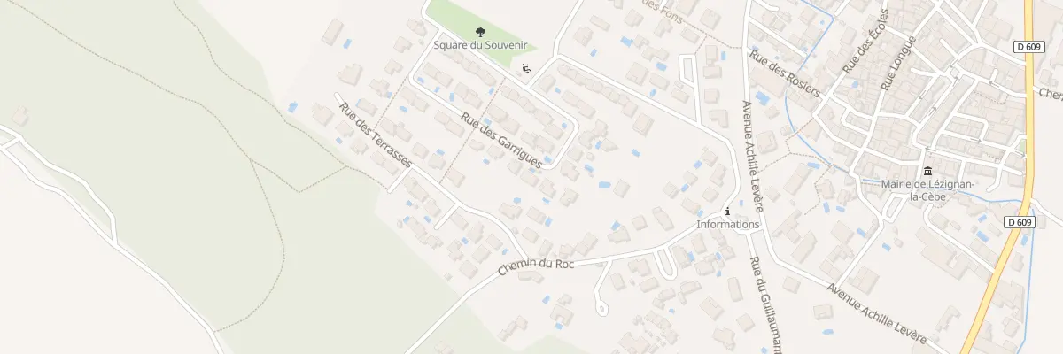 Plan du 23 Rue des Garrigues à Lézignan-la-Cèbe
