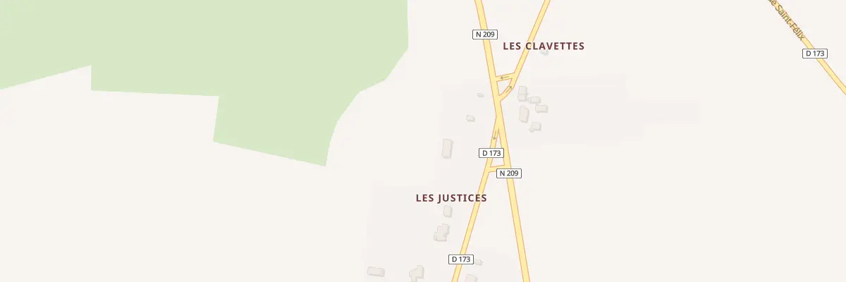 Plan du 1 Les Justices à Billy