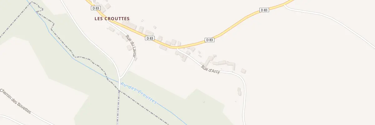 Plan du 3 Rue d’Arcy à Muret-et-Crouttes
